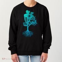 Disc Golf Basket And Tree Frolf Frisbee Golf Cool Gift Women's Sweatshirt thumb 0
