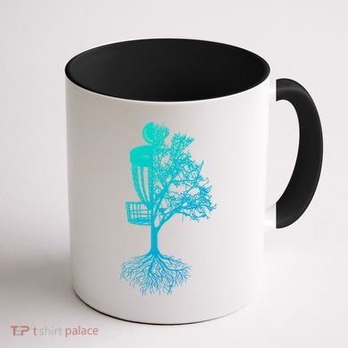 Disc Golf Basket And Tree Frolf Frisbee Golf Cool Gift Coffee Mug back