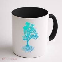 Disc Golf Basket And Tree Frolf Frisbee Golf Cool Gift Coffee Mug thumb 1