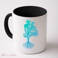 Disc Golf Basket And Tree Frolf Frisbee Golf Cool Gift Coffee Mug thumb 0