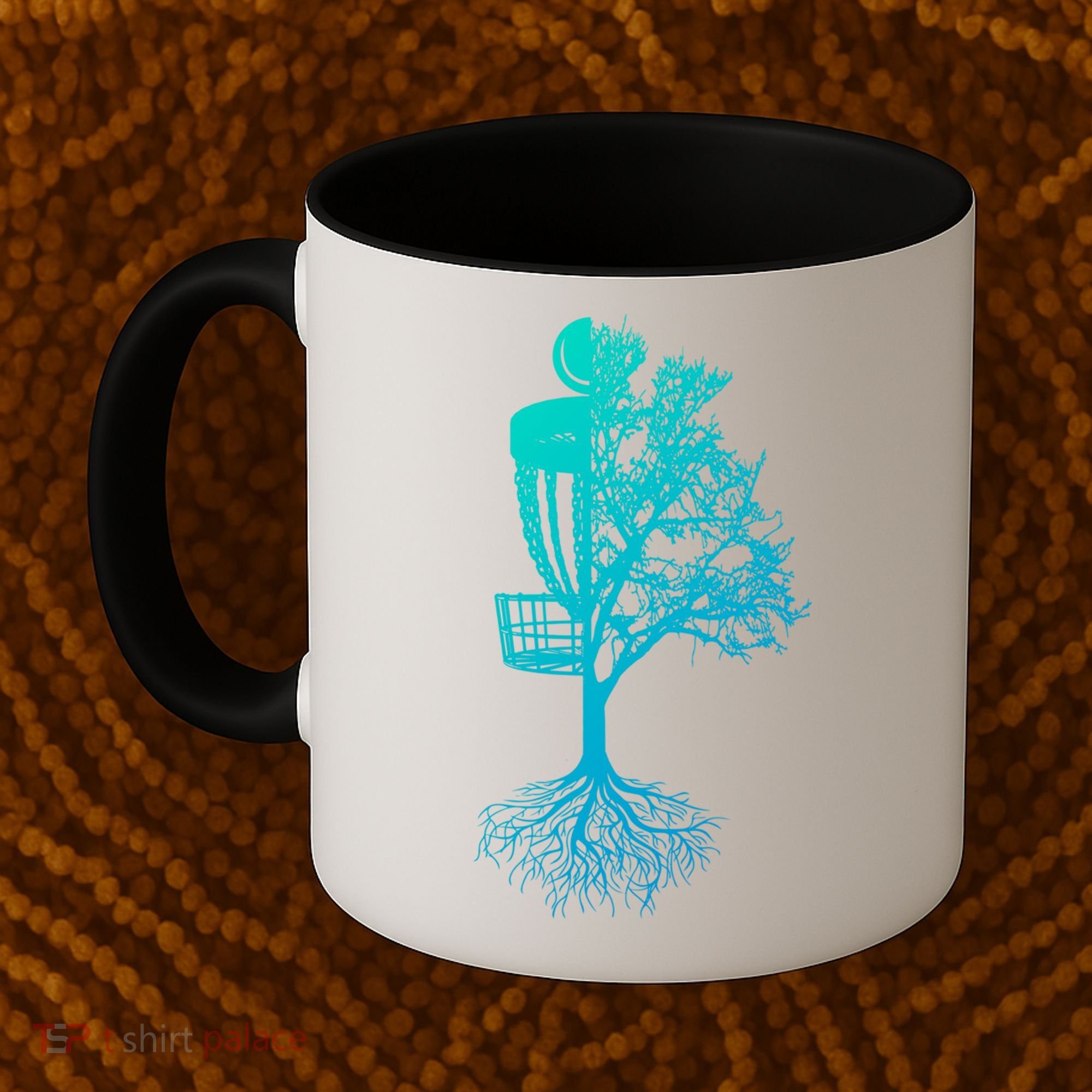 Disc Golf Basket And Tree Frolf Frisbee Golf Cool Gift Coffee Mug