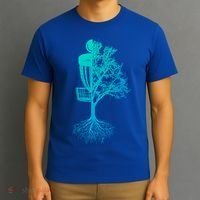 Disc Golf Basket And Tree Frolf Frisbee Golf Cool Gift T-Shirt thumb 3