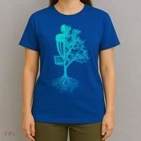 Disc Golf Basket And Tree Frolf Frisbee Golf Cool Gift T-Shirt thumb 4