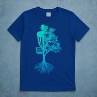 Disc Golf Basket And Tree Frolf Frisbee Golf Cool Gift T-Shirt thumb 5