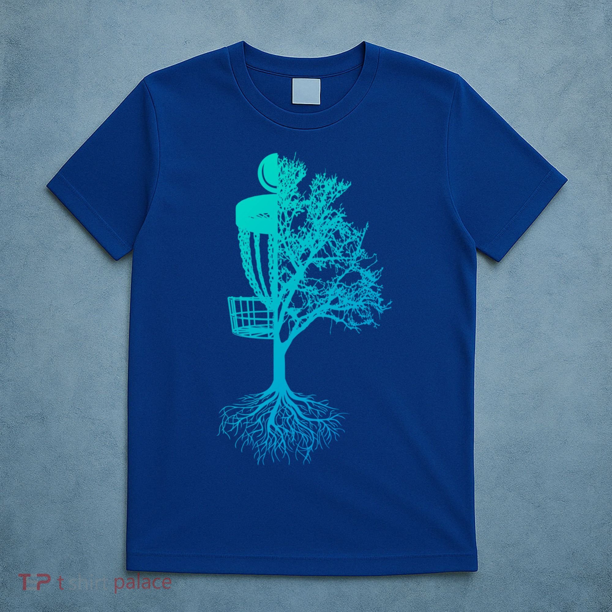 Disc Golf Basket And Tree Frolf Frisbee Golf Cool Gift T-Shirt