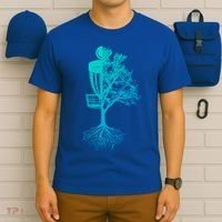 Disc Golf Basket And Tree Frolf Frisbee Golf Cool Gift T-Shirt thumb 6