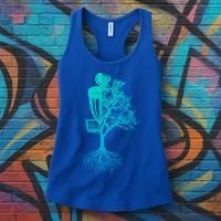 Disc Golf Basket And Tree Frolf Frisbee Golf Cool Gift Women's Tank Top thumb 3