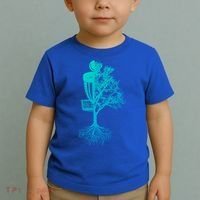 Disc Golf Basket And Tree Frolf Frisbee Golf Cool Gift Toddler T-Shirt thumb 2