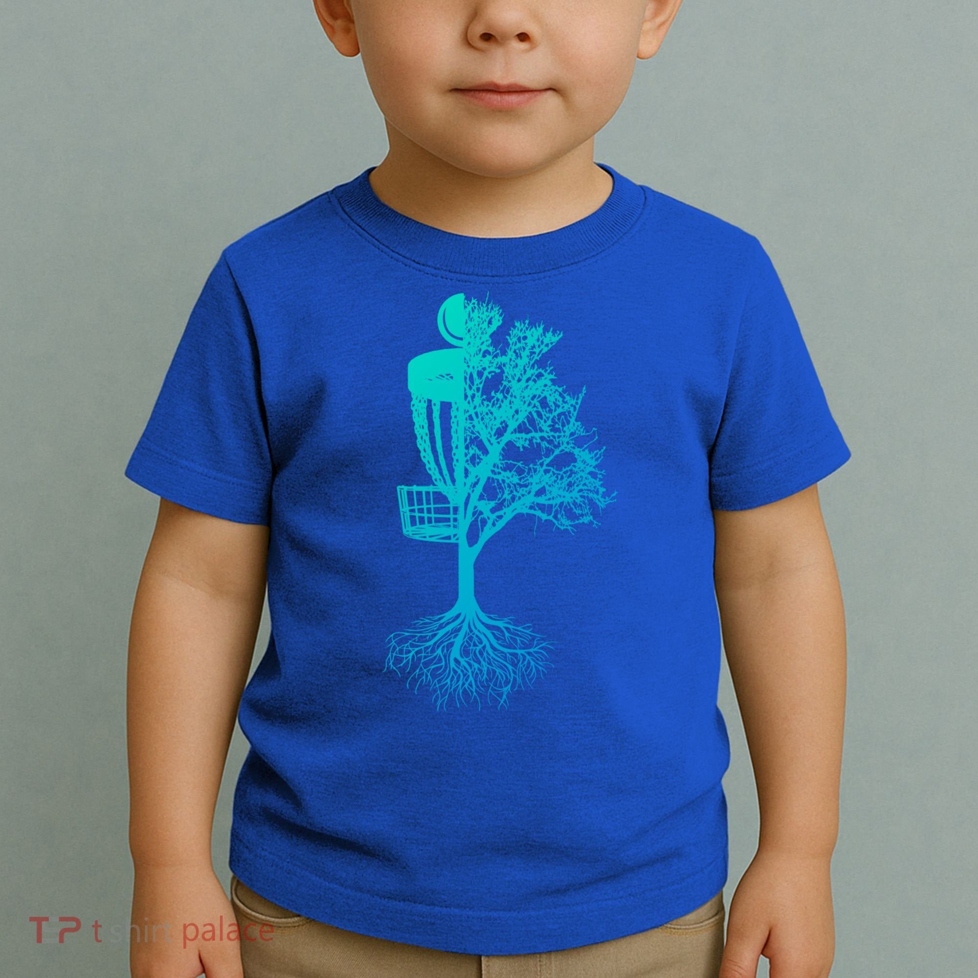 Disc Golf Basket And Tree Frolf Frisbee Golf Cool Gift Toddler T-Shirt