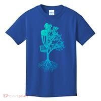 Disc Golf Basket And Tree Frolf Frisbee Golf Cool Gift Kids T-Shirt thumb 0