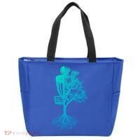 Disc Golf Basket And Tree Frolf Frisbee Golf Cool Gift Tote Bag thumb 0