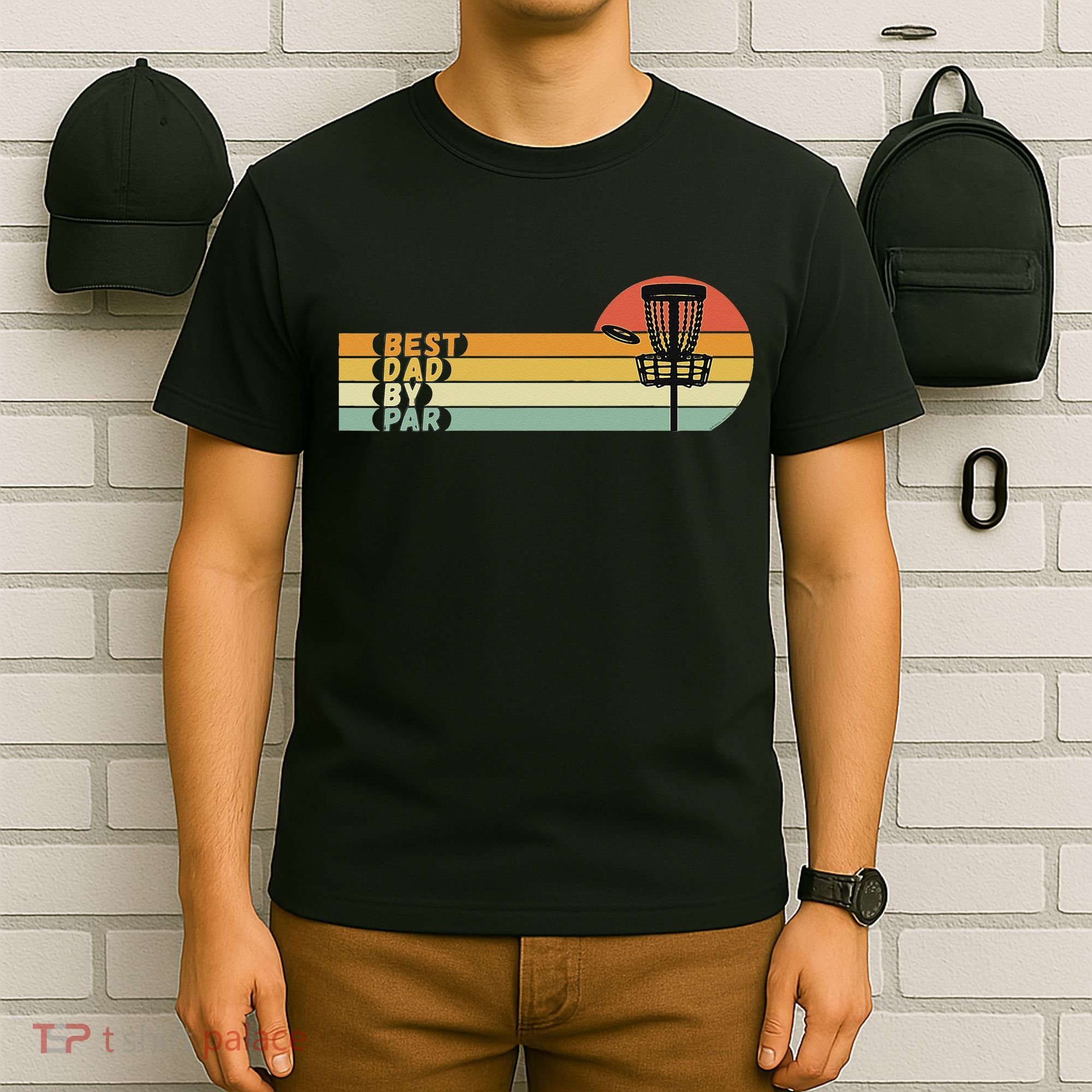 Disc Golf Best Dad By Par Father's Day Disc Golf T-Shirt