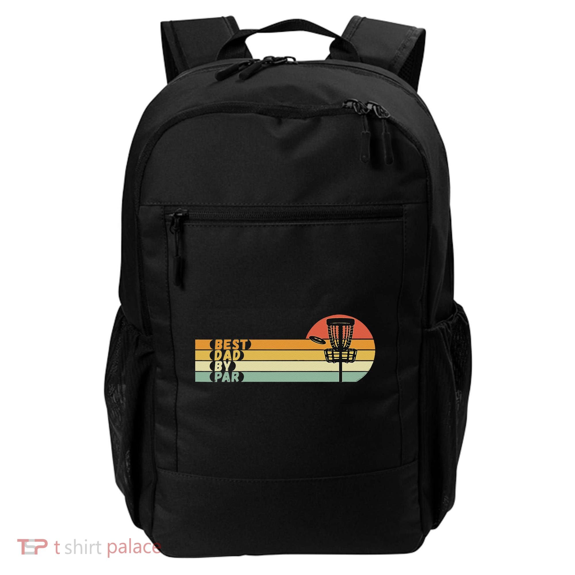 Disc Golf Best Dad By Par Father's Day Disc Golf Backpack