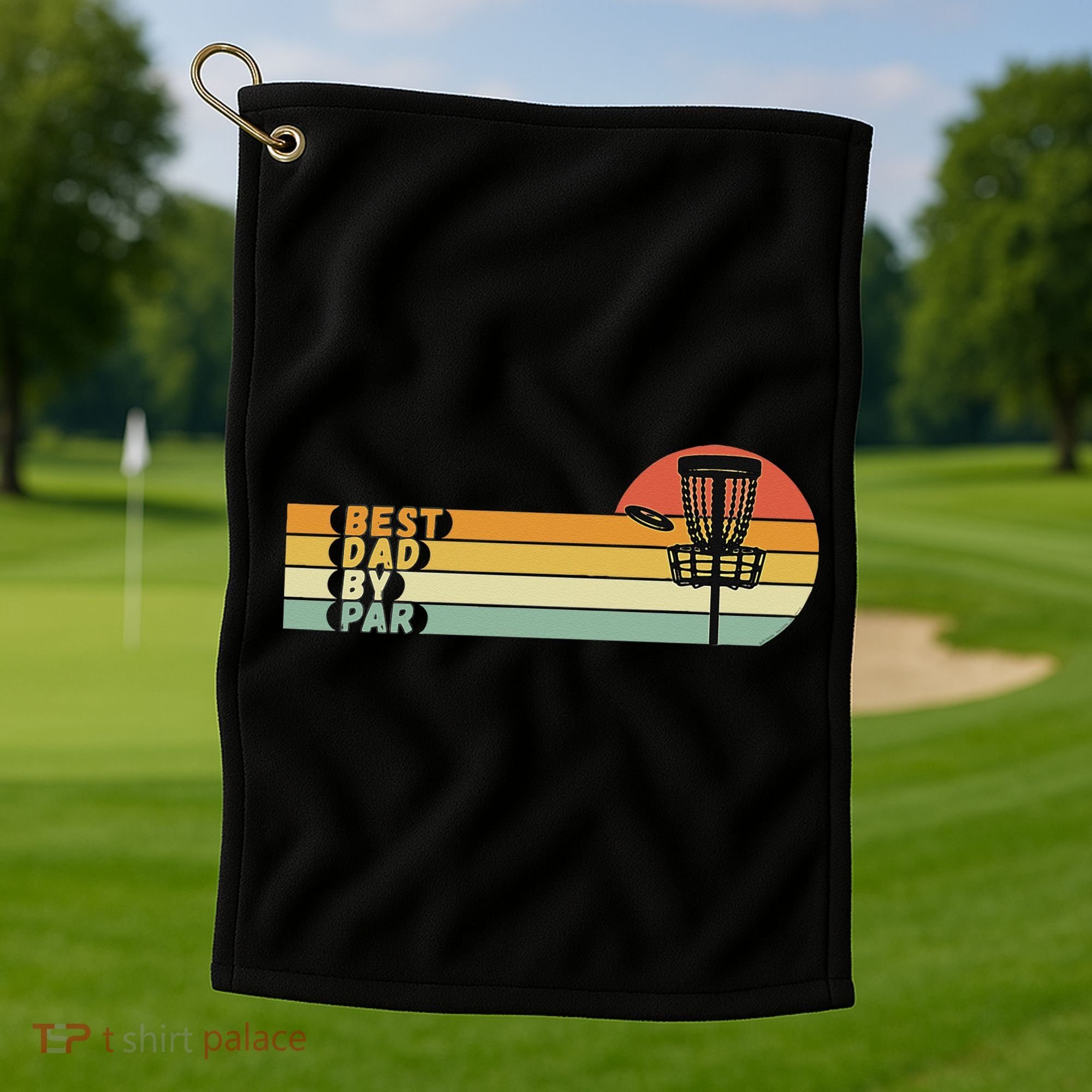Disc Golf Best Dad By Par Father's Day Disc Golf Golf Towel