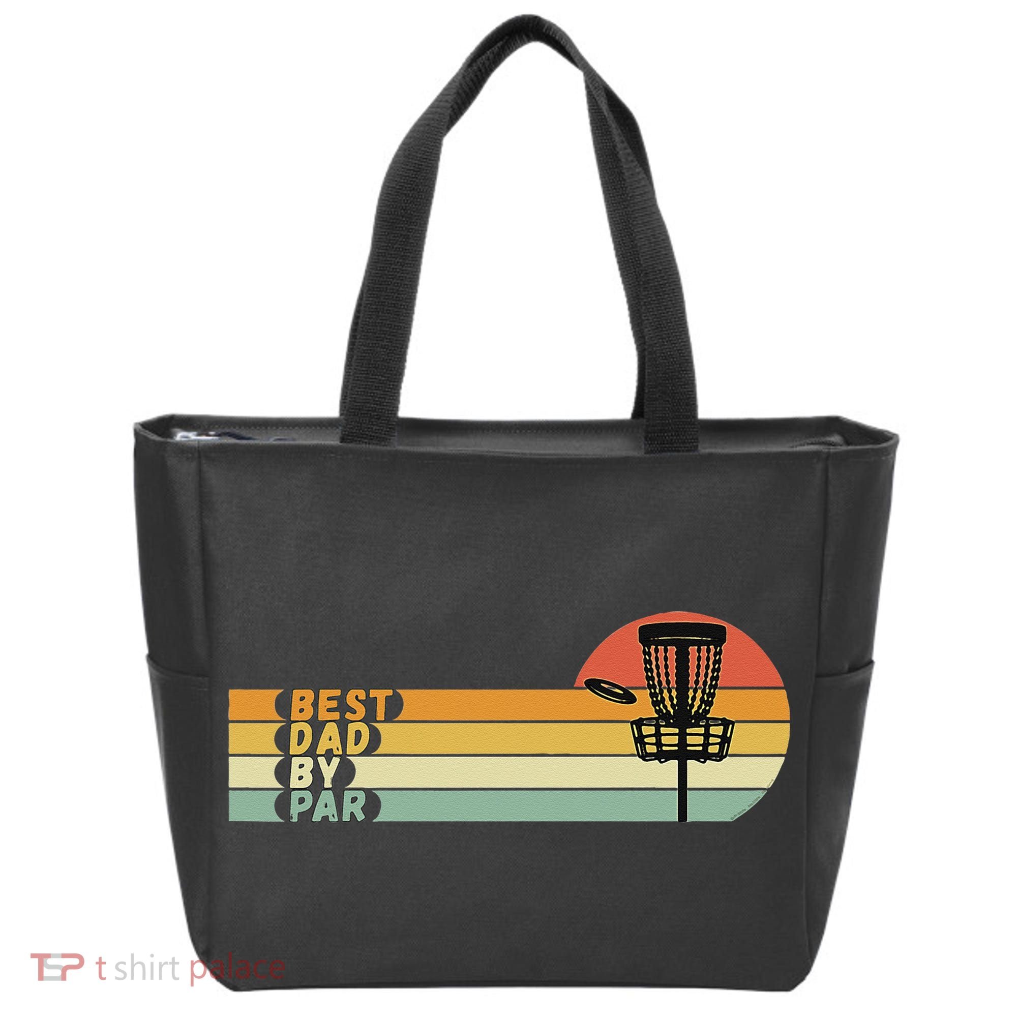 Disc Golf Best Dad By Par Father's Day Disc Golf Tote Bag