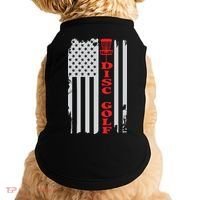 Disc Golf Basket American Flag Gift For Disc Golfers Doggie Tank thumb 0