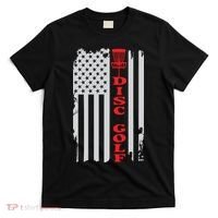 Disc Golf Basket American Flag Gift For Disc Golfers T-Shirt thumb 0