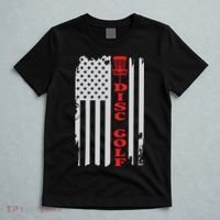 Disc Golf Basket American Flag Gift For Disc Golfers T-Shirt thumb 5