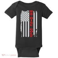 Disc Golf Basket American Flag Gift For Disc Golfers Baby Bodysuit thumb 0