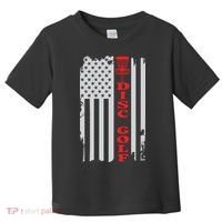 Disc Golf Basket American Flag Gift For Disc Golfers Toddler T-Shirt thumb 0