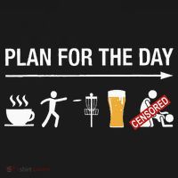 Disc Golf Basket Frisbee Golfing Frolf Coffee Beer Adult T-Shirt thumb 7