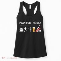 Disc Golf Basket Frisbee Golfing Frolf Coffee Beer Adult Women's Tank Top thumb 0