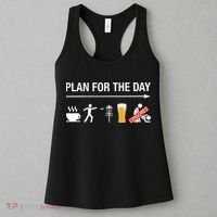 Disc Golf Basket Frisbee Golfing Frolf Coffee Beer Adult Women's Tank Top thumb 3