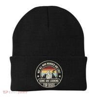 Disc Golf Basket Retro Not All Who Wander Are Lost Bigfoot Beanie thumb 0