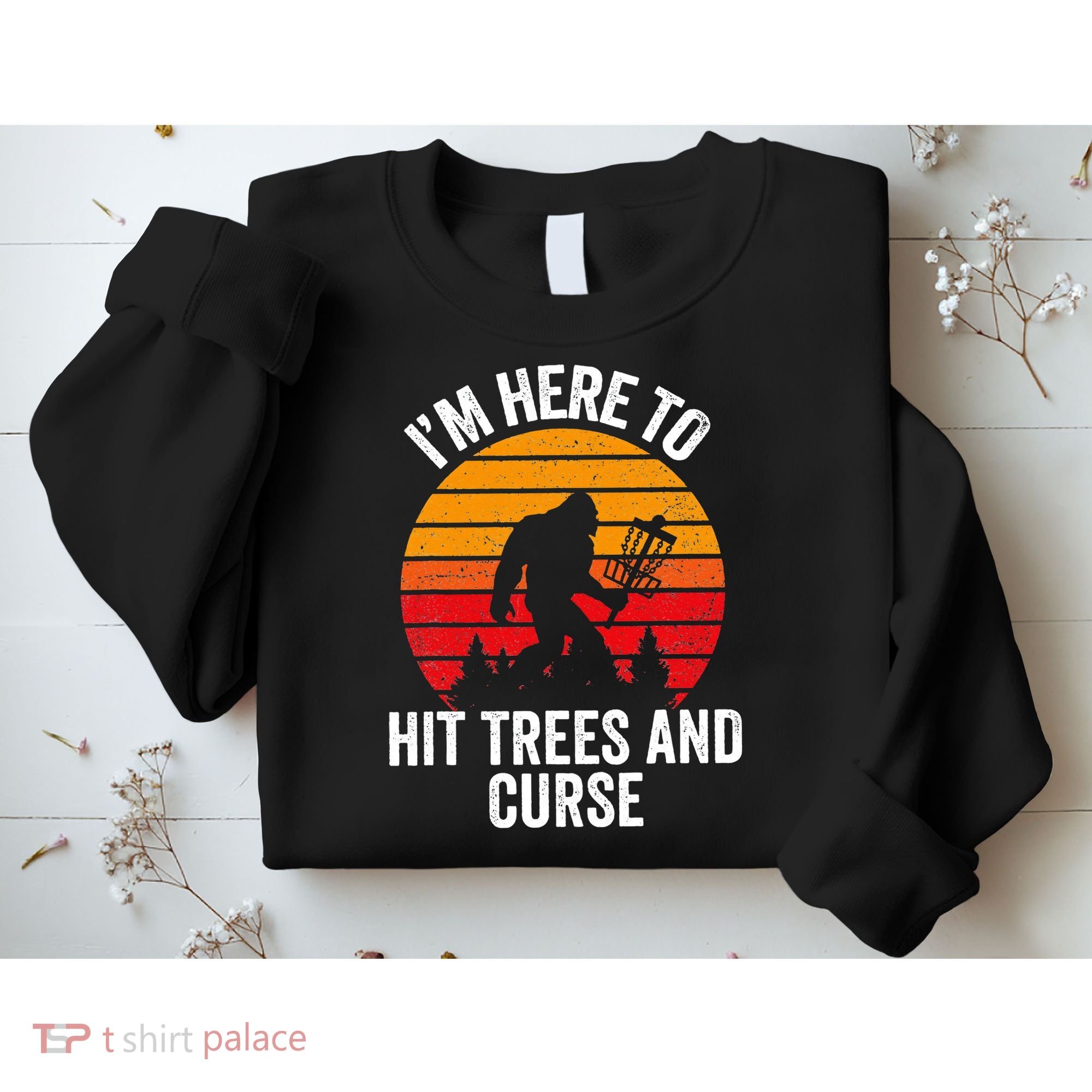 Disc Golf Bigfoot Disk Golfer Fathers Day Sweatshirt
