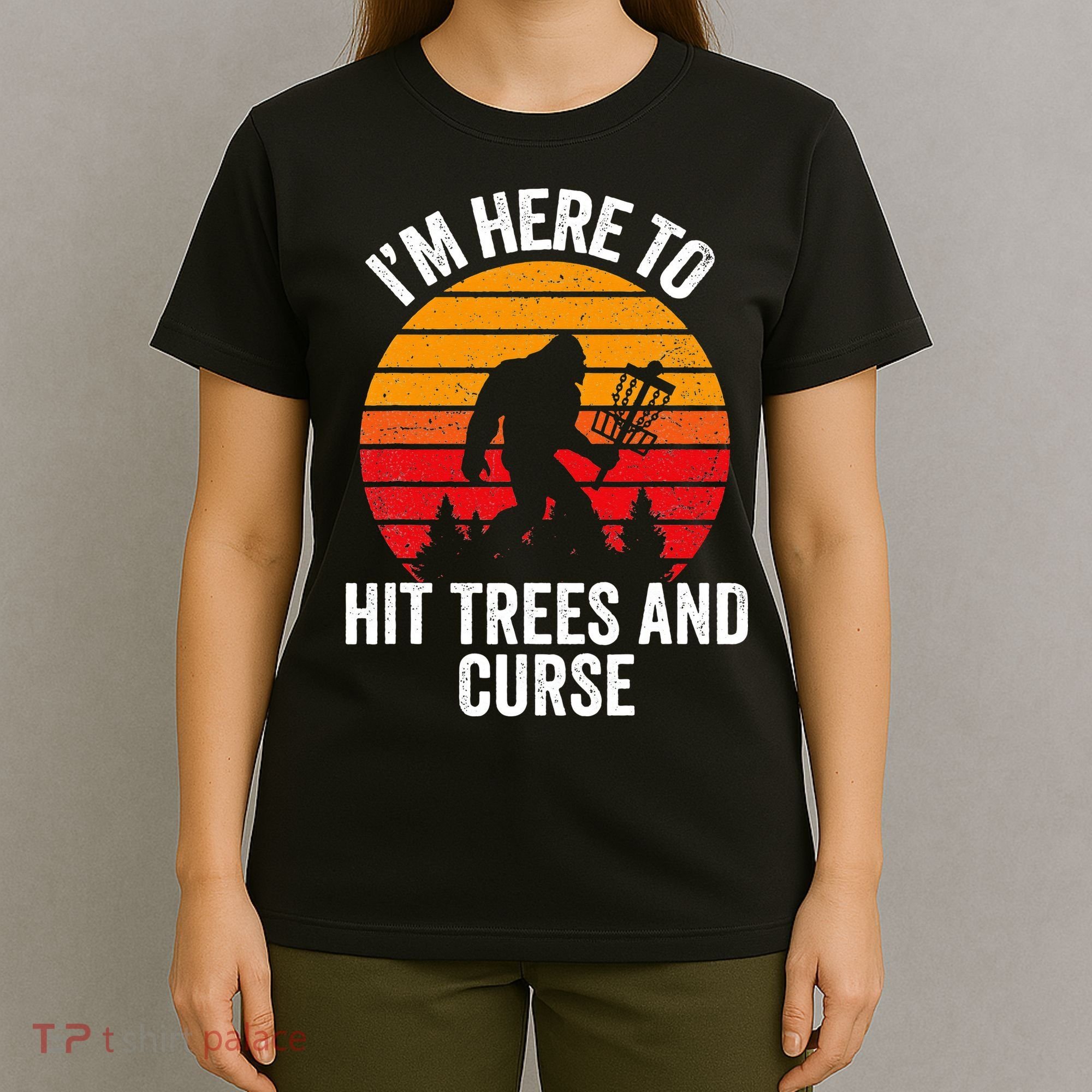 Disc Golf Bigfoot Disk Golfer Fathers Day T-Shirt