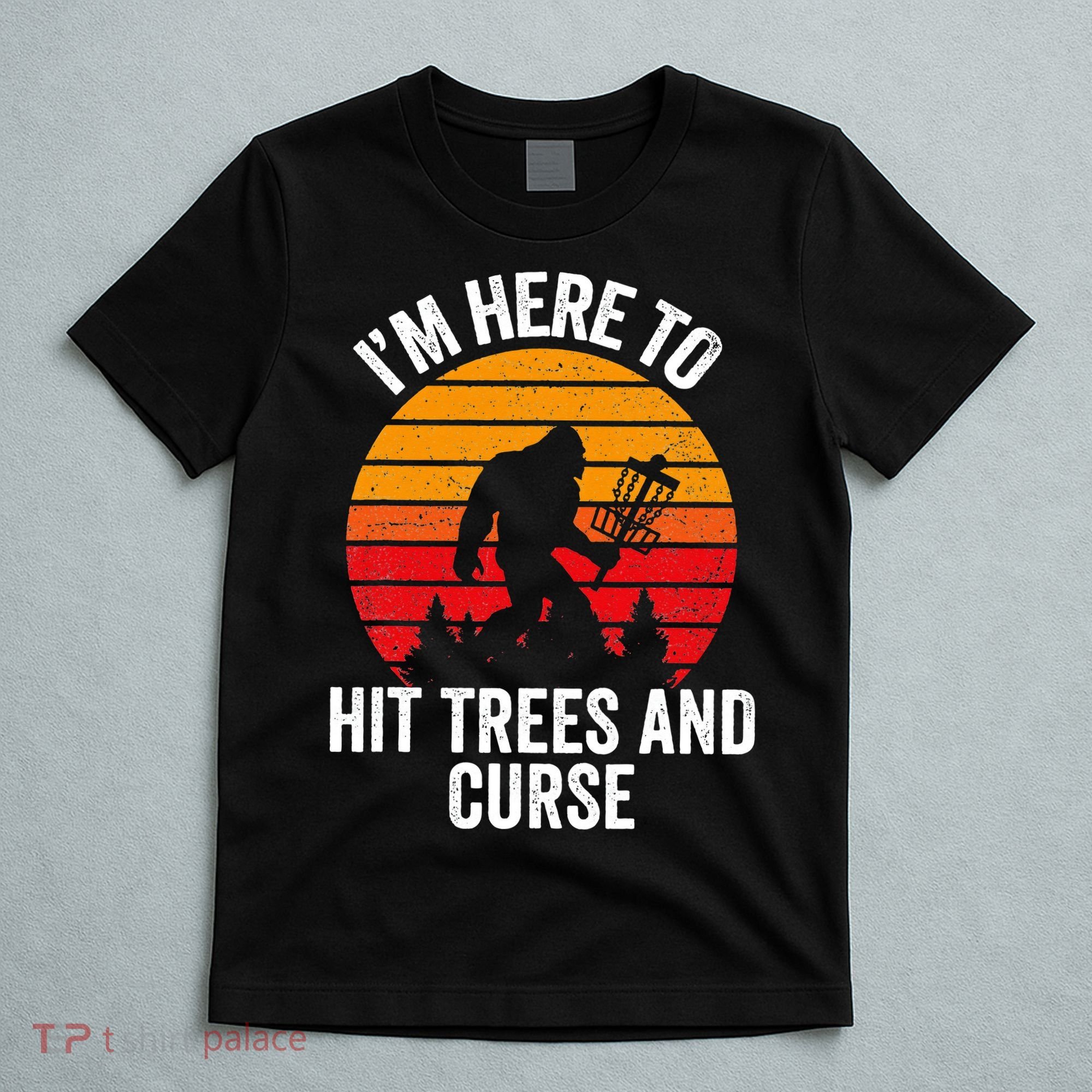 Disc Golf Bigfoot Disk Golfer Fathers Day T-Shirt