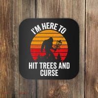 Disc Golf Bigfoot Disk Golfer Fathers Day Coaster thumb 0