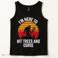 Disc Golf Bigfoot Disk Golfer Fathers Day Tank Top thumb 2