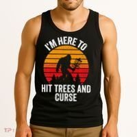 Disc Golf Bigfoot Disk Golfer Fathers Day Tank Top thumb 3