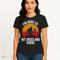 Disc Golf Bigfoot Disk Golfer Fathers Day Women's T-Shirt thumb 4