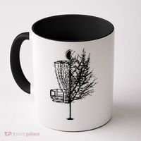 Disc Golf Basket Tree Shirts Funny Coffee Mug thumb 0