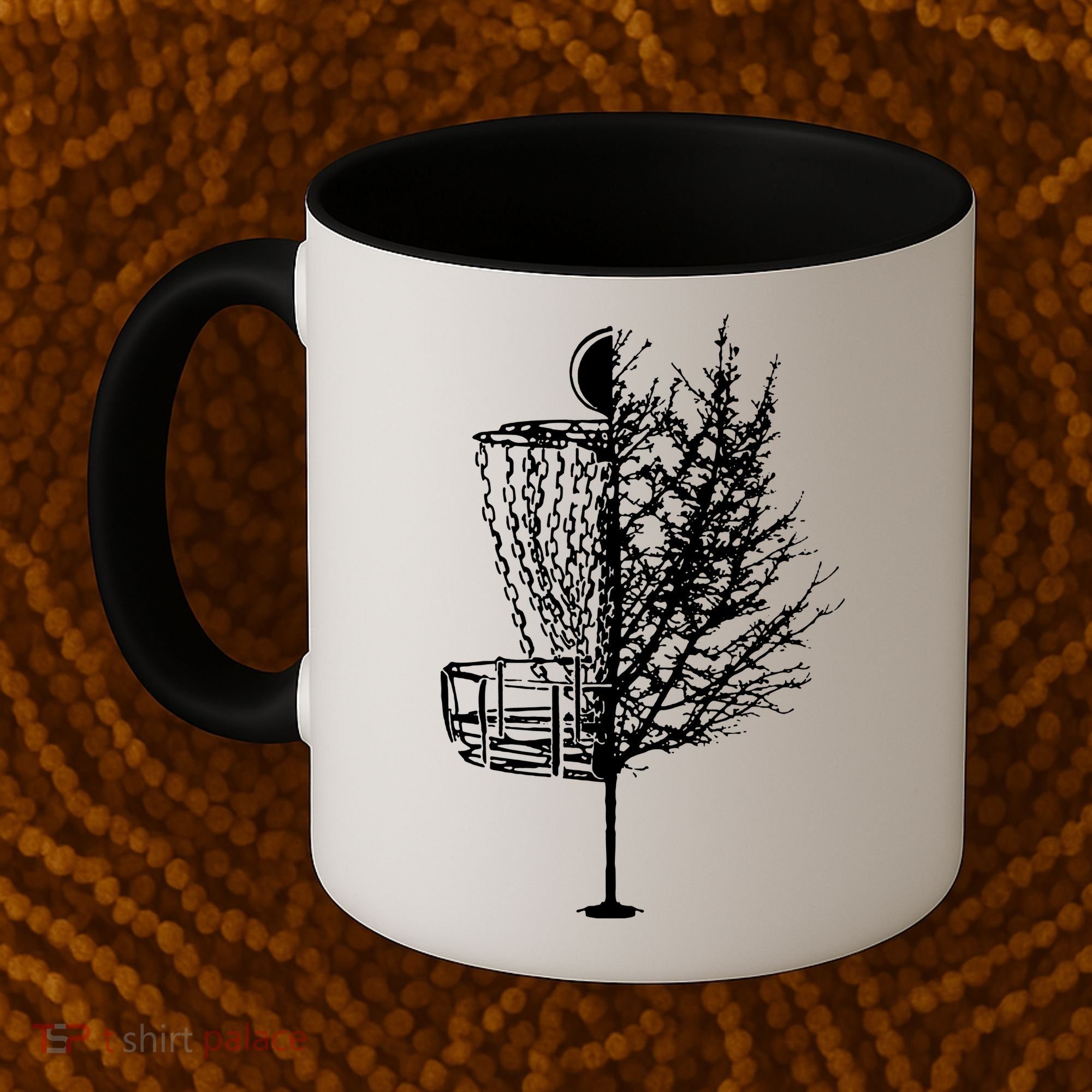 Disc Golf Basket Tree Shirts Funny Coffee Mug