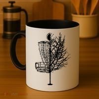Disc Golf Basket Tree Shirts Funny Coffee Mug thumb 4