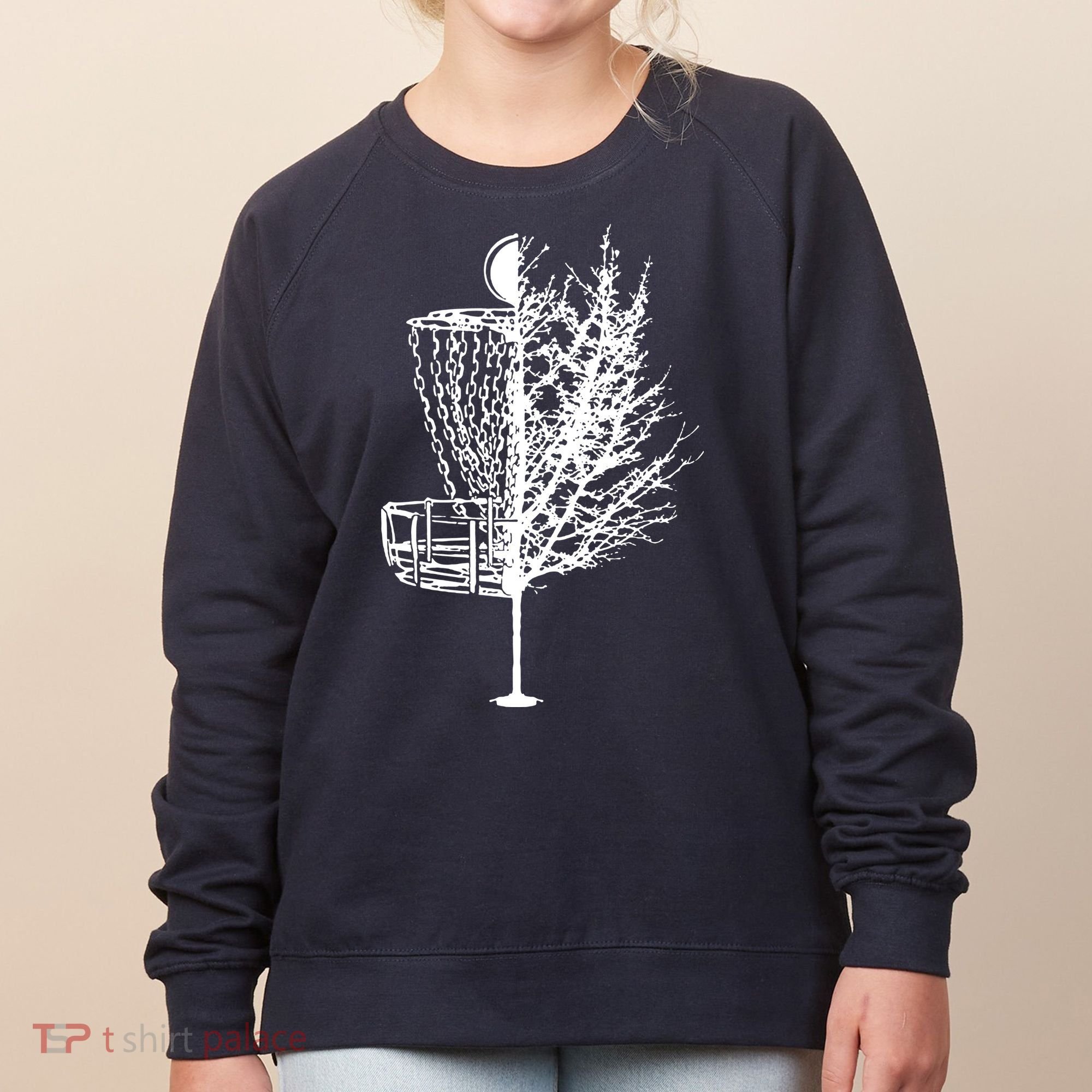 Disc Golf Basket Tree Shirts Funny Women's Sweatshirt