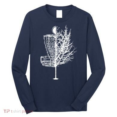 Disc Golf Basket Tree Shirts Funny Long Sleeve Shirt