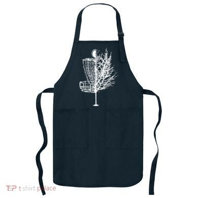 Disc Golf Basket Tree Shirts Funny Apron