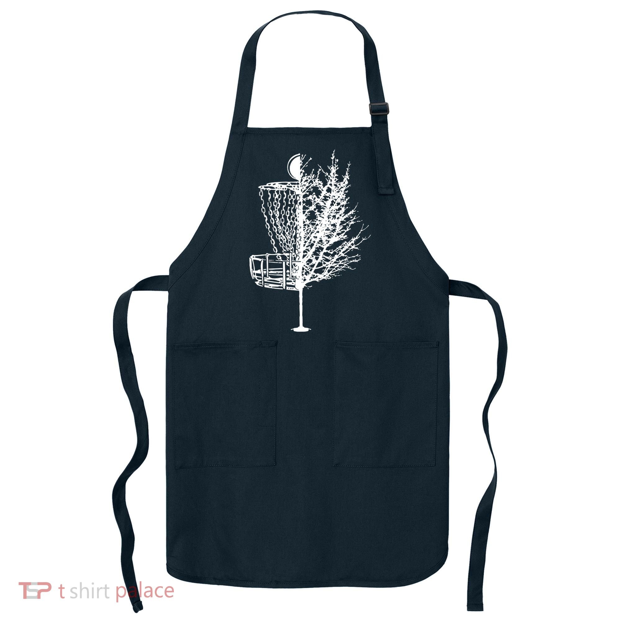 Disc Golf Basket Tree Shirts Funny Apron
