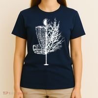Disc Golf Basket Tree Shirts Funny T-Shirt thumb 4