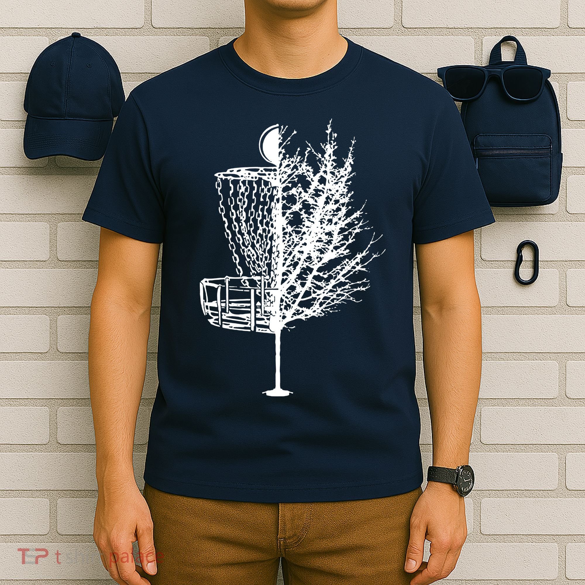 Disc Golf Basket Tree Shirts Funny T-Shirt