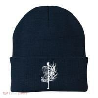 Disc Golf Basket Tree Shirts Funny Beanie thumb 0