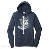 Disc Golf Basket Tree Shirts Funny Women's Hoodie thumb 0