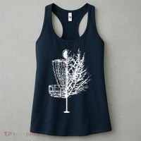 Disc Golf Basket Tree Shirts Funny Women's Tank Top thumb 3