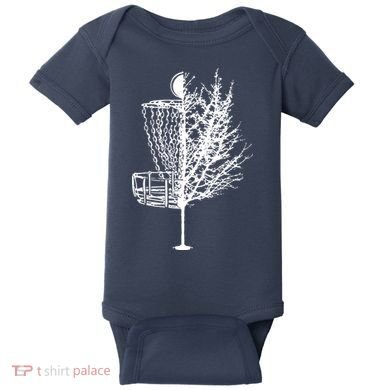 Disc Golf Basket Tree Shirts Funny Baby Bodysuit