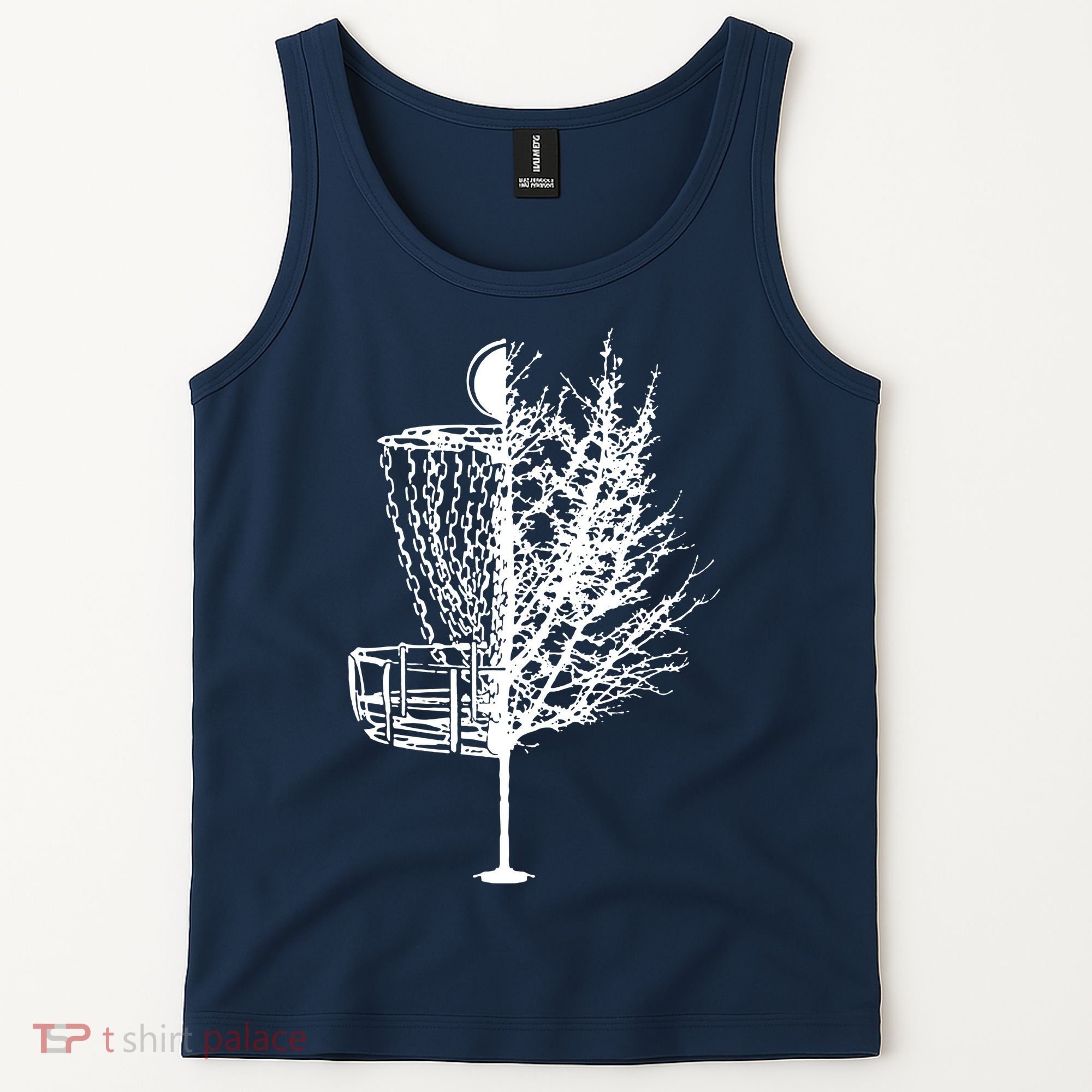 Disc Golf Basket Tree Shirts Funny Tank Top