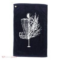 Disc Golf Basket Tree Shirts Funny Golf Towel thumb 0